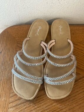 QUPID Super Sparkly Sandals (9)